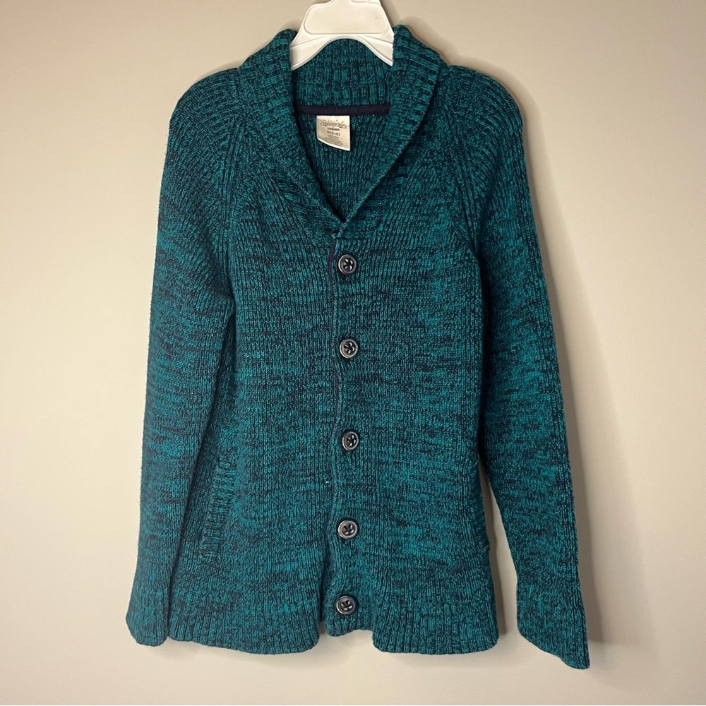 Gymboree Teal Knit Cardigan Youth Small